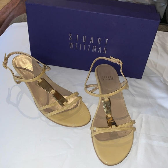 Gently Loved Stuart Weitzman Sandal Hummus Aniline - Picture 1 of 6